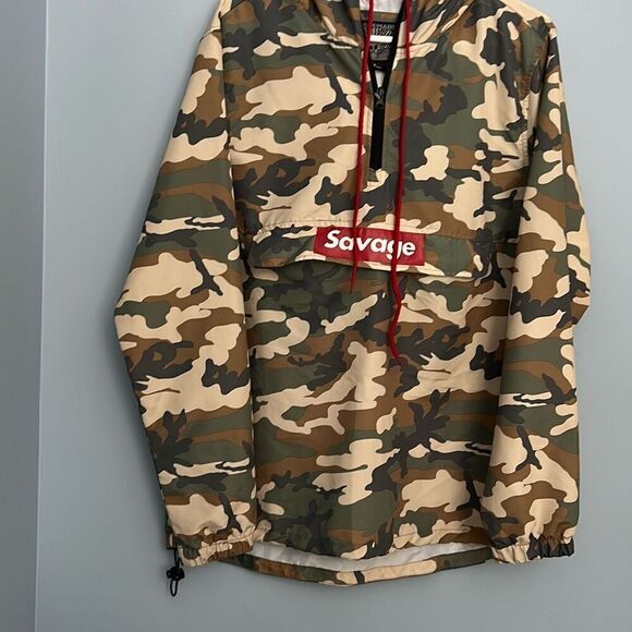 Brooklyn Cloth Savage Camouflage Pullover Hooded Jacket Medium - Picture 1 of 8